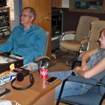 Dad & Angela keeping it light while seriously working