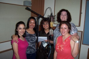 Anabel and friends record at Tesco Productions