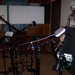 Studio setup for recording at Tesco Productions