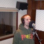 Shawn with Glory Road recording 7th CD at Tesco Productions