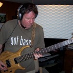 Bobb recording bass for Justin Wissink at Tesco Productions