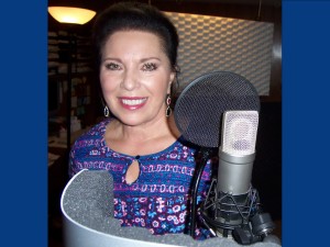 Carmelita De La Guardia records vocals at Tesco Productions