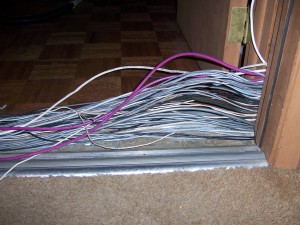 Cable runs at Tesco Productions