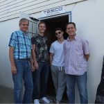 Tom, Justin, Vinnie & Lyle wrapping up a recording session at Tesco Productions.