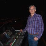 Tom Sharman at Yamah CL-5 Digital Audio Console for Home Instead Senior Care 2017 convention rehearsal.