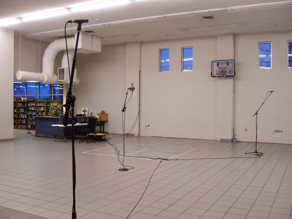 Ambient mics for Vivacé Select Choir recording.