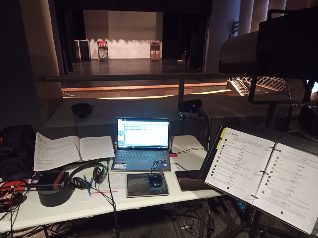 Tom Sharman's tech setup for MKS Studio Annie Jr.