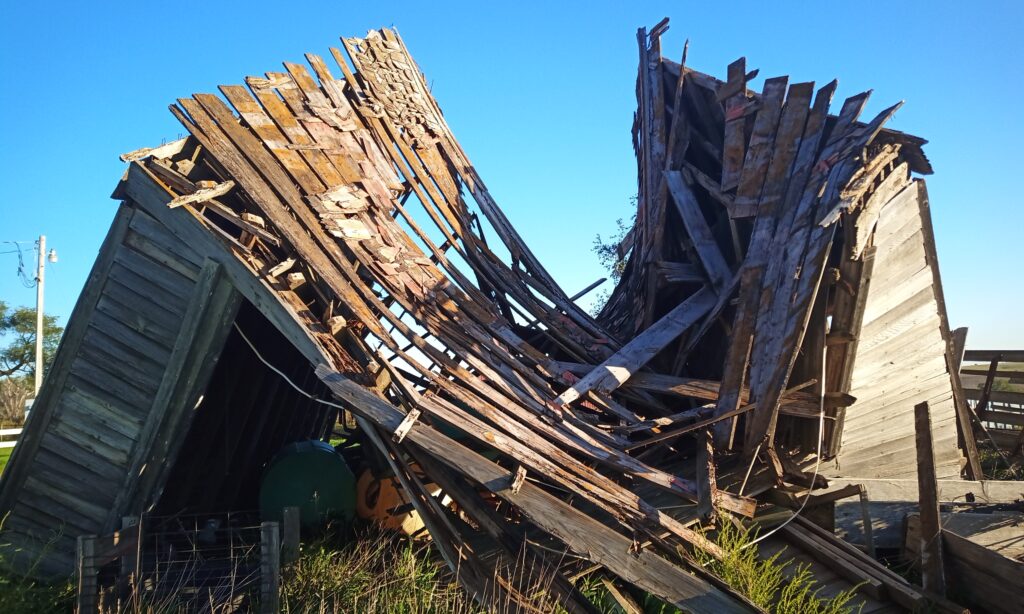 Collapsing Country Schoolhouse
