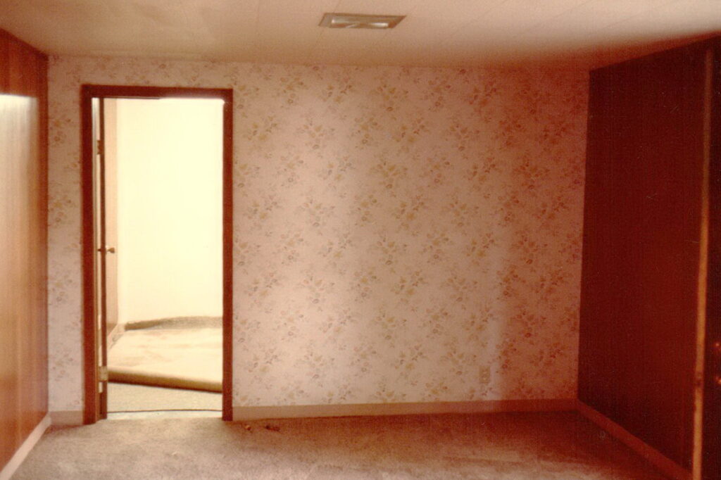 Bare rooms destined to become Tesco Productions.