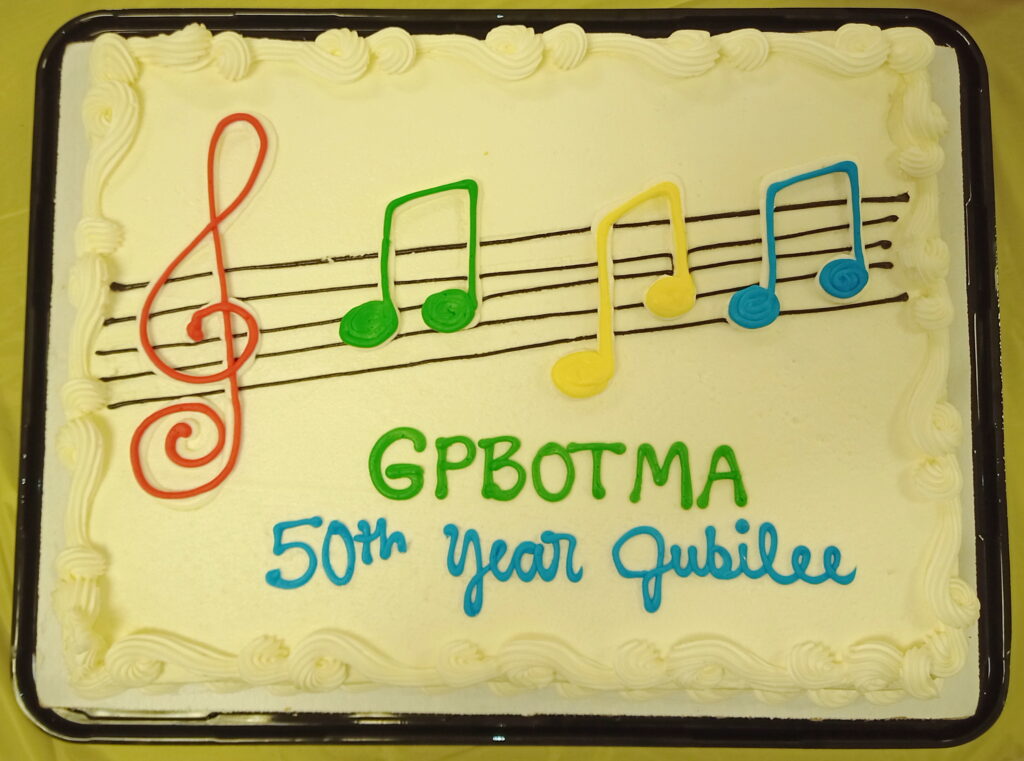 GPBOTMA 50th Jubilee cake.